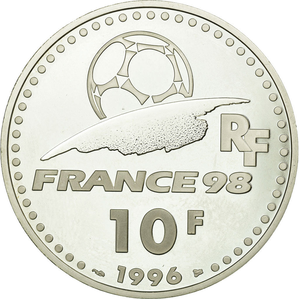 Munten, Frankrijk, Coupe du Monde - Uruguay, 10 Francs, 1996, Paris, BE, PR