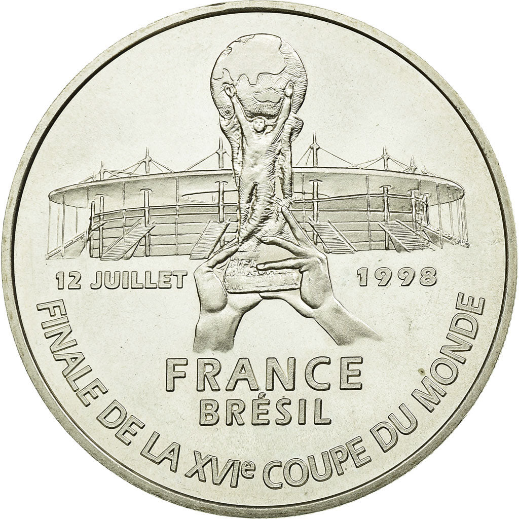 Munten, Frankrijk, Coupe du Monde - France - Brésil, 5 Francs, 1998, Paris, BE
