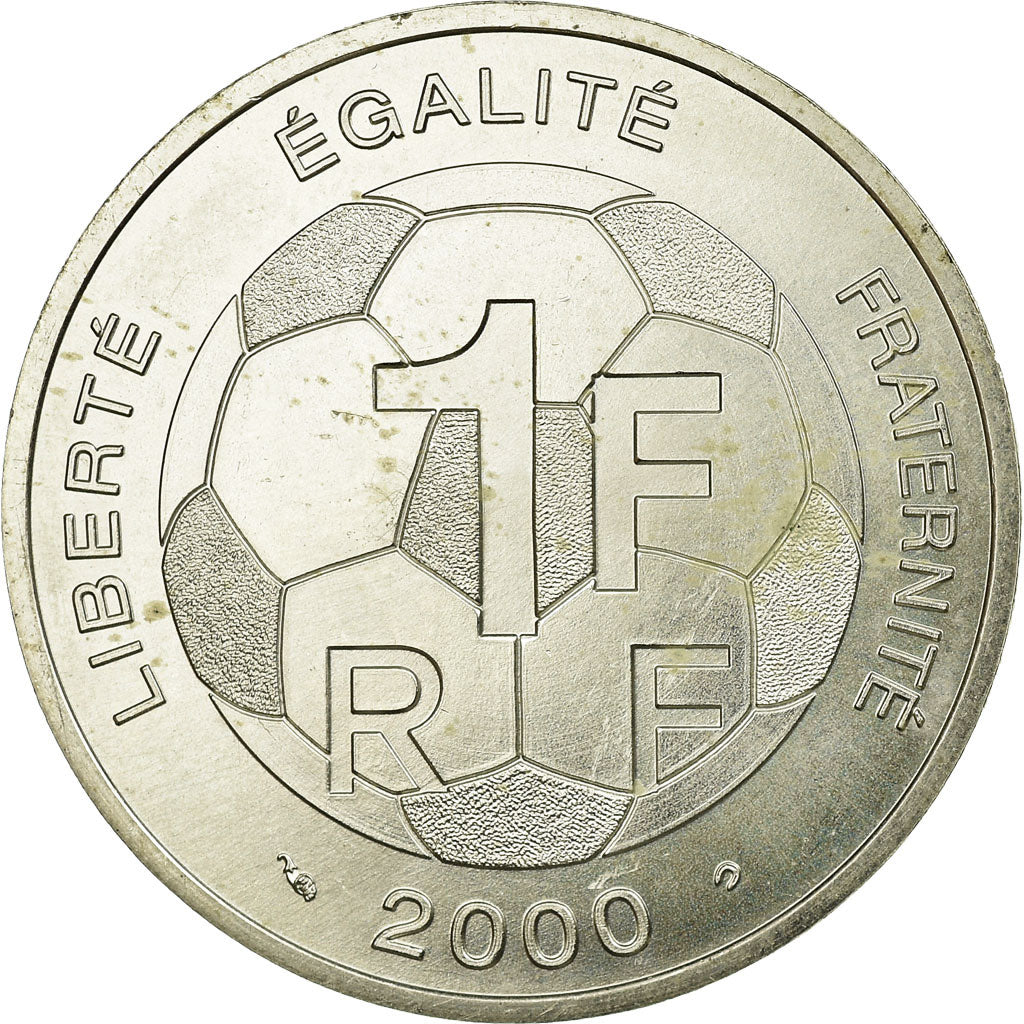 Coin, France, Football - Coupe d'europe, Franc, 2000, Paris, BE, AU(55-58)
