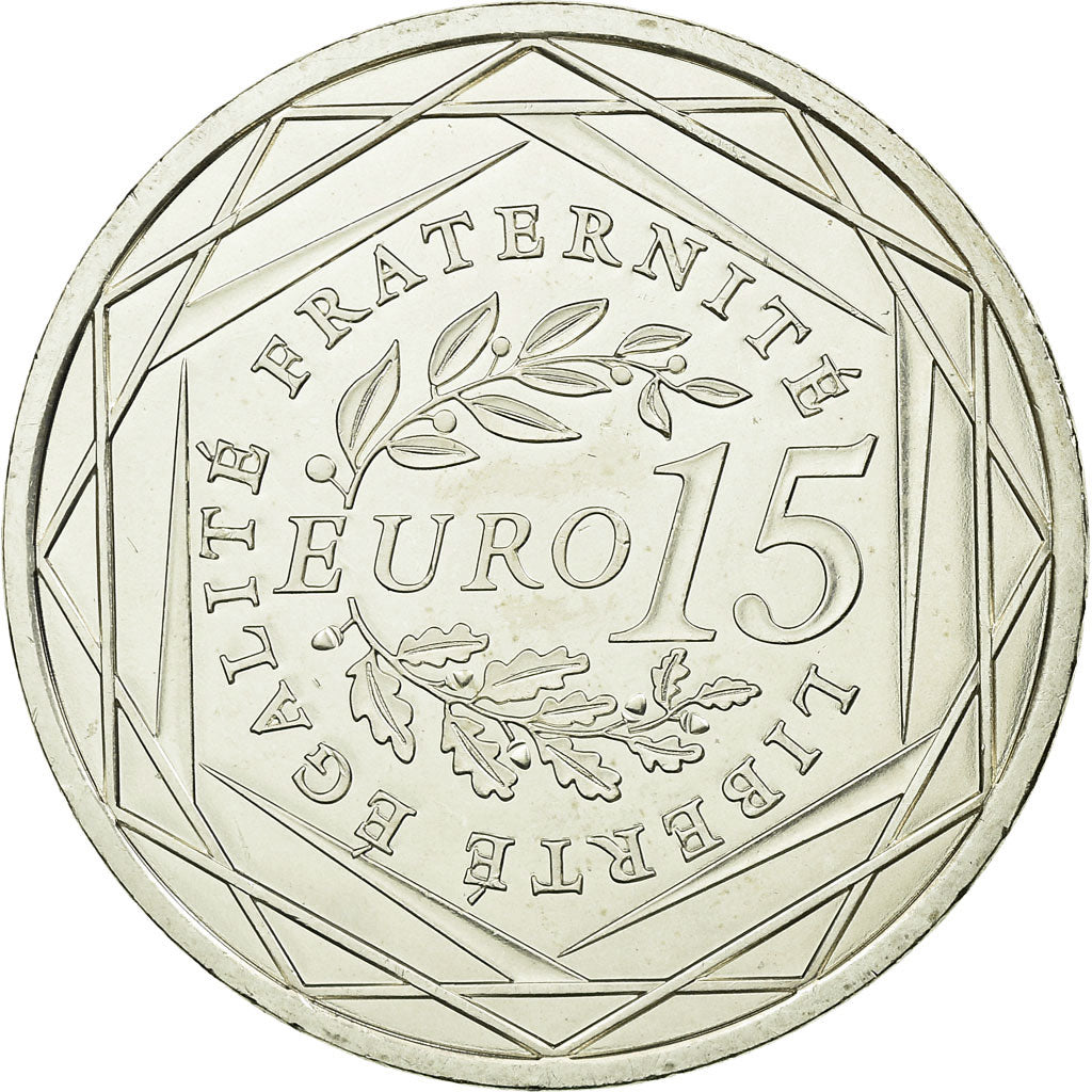 Francia, 15 Euro, 2008, SC, Plata, Gadoury:EU288, KM:1535