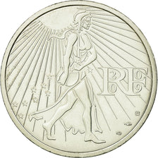 France, Semeuse, 25 Euro, 2009, MS(63), Silver, KM:1581
