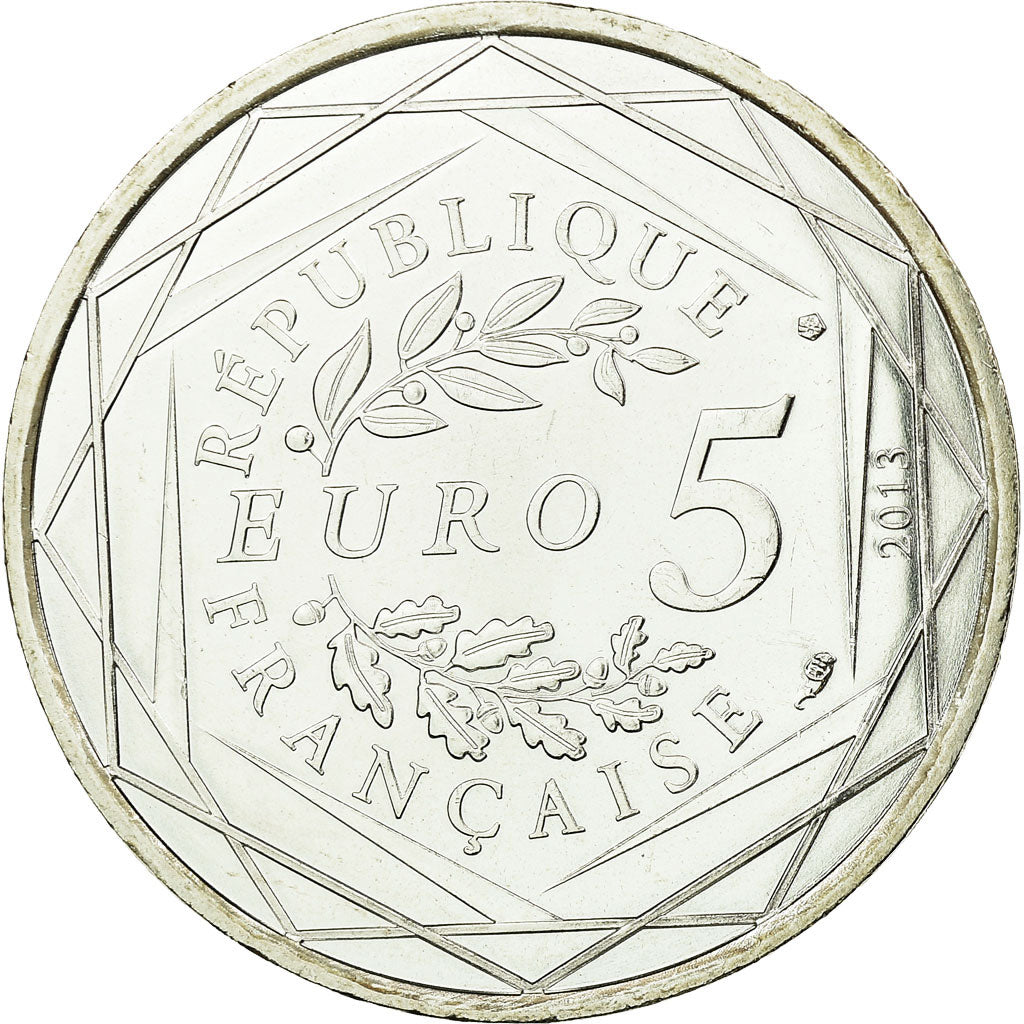 Francia, 5 Euro, Egalité, 2013, SPL, Argento