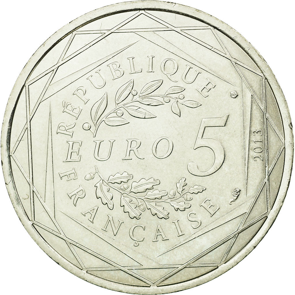 France, 5 Euro, Egalité, 2013, MS(63), Silver