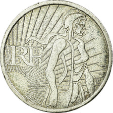 France, 5 Euro, Semeuse, 2008, AU(55-58), Silver, KM:1534