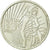 França, 5 Euro, Semeuse, 2008, MS(63), Prata, KM:1534