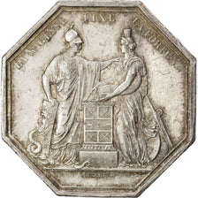 France, Bank, Token, AU(55-58), Silver, 24.70