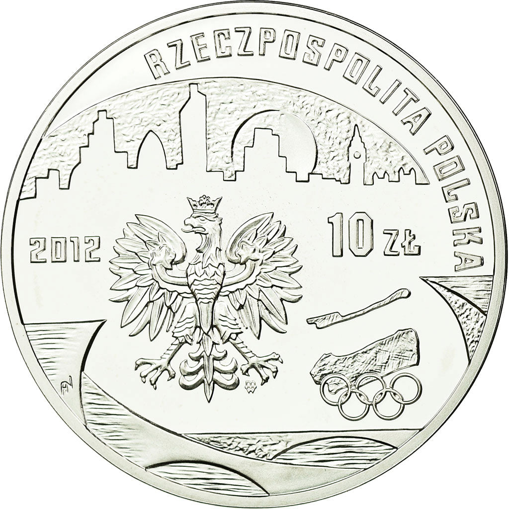 Coin, Poland, 10 Zlotych, 2012, Warsaw, BE, MS(65-70), Silver, KM:833