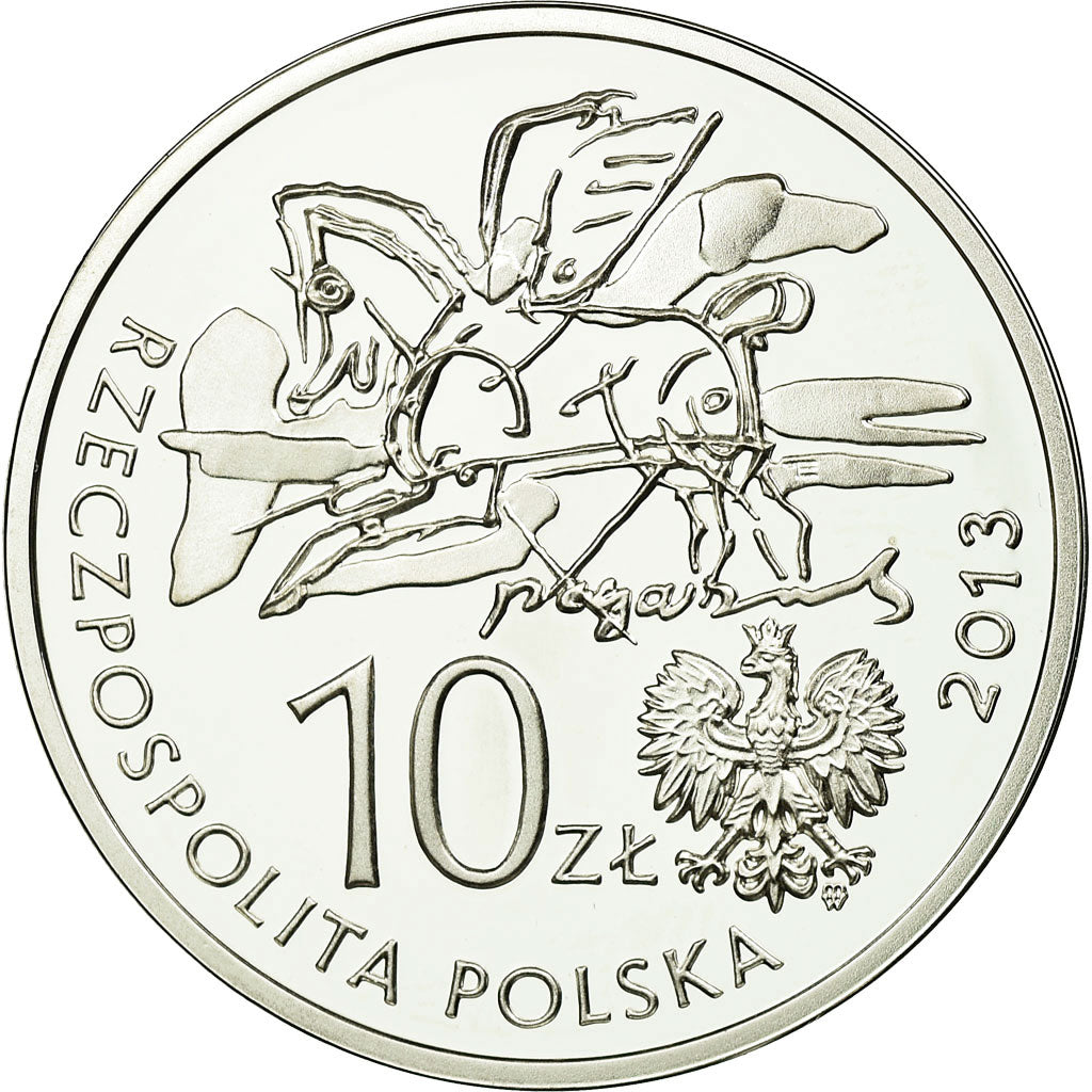 Coin, Poland, 10 Zloty, 2013, Warsaw, BE, MS(65-70), Silver, KM:857