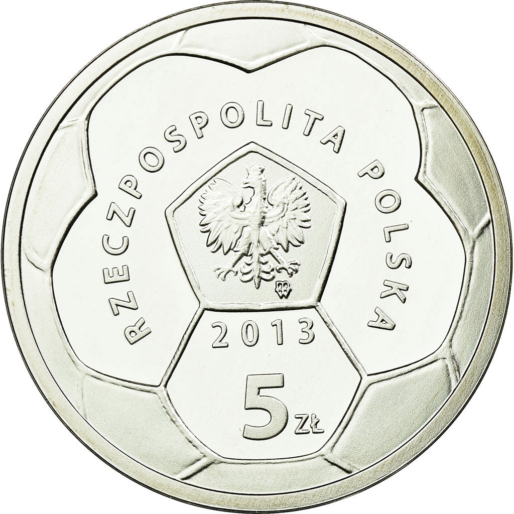 Coin, Poland, 5 Zlotych, 2013, Warsaw, BE, MS(65-70), Silver, KM:865