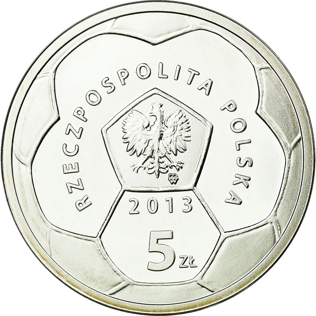 Coin, Poland, 5 Zlotych, 2013, Warsaw, BE, MS(65-70), Silver, KM:865