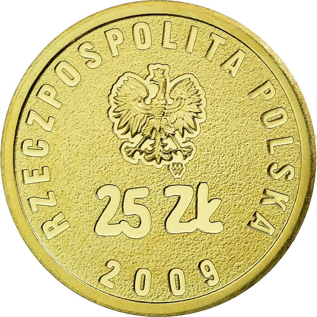 Monnaie, Pologne, 25 Zlotych, 2009, Warsaw, BE, FDC, Or, KM:682