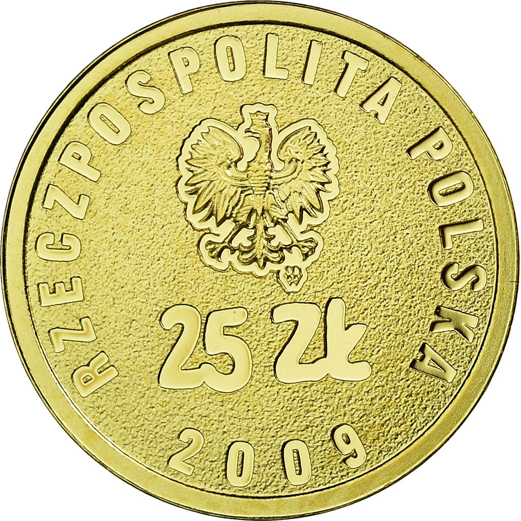 Monnaie, Pologne, 25 Zlotych, 2009, Warsaw, BE, FDC, Or, KM:682
