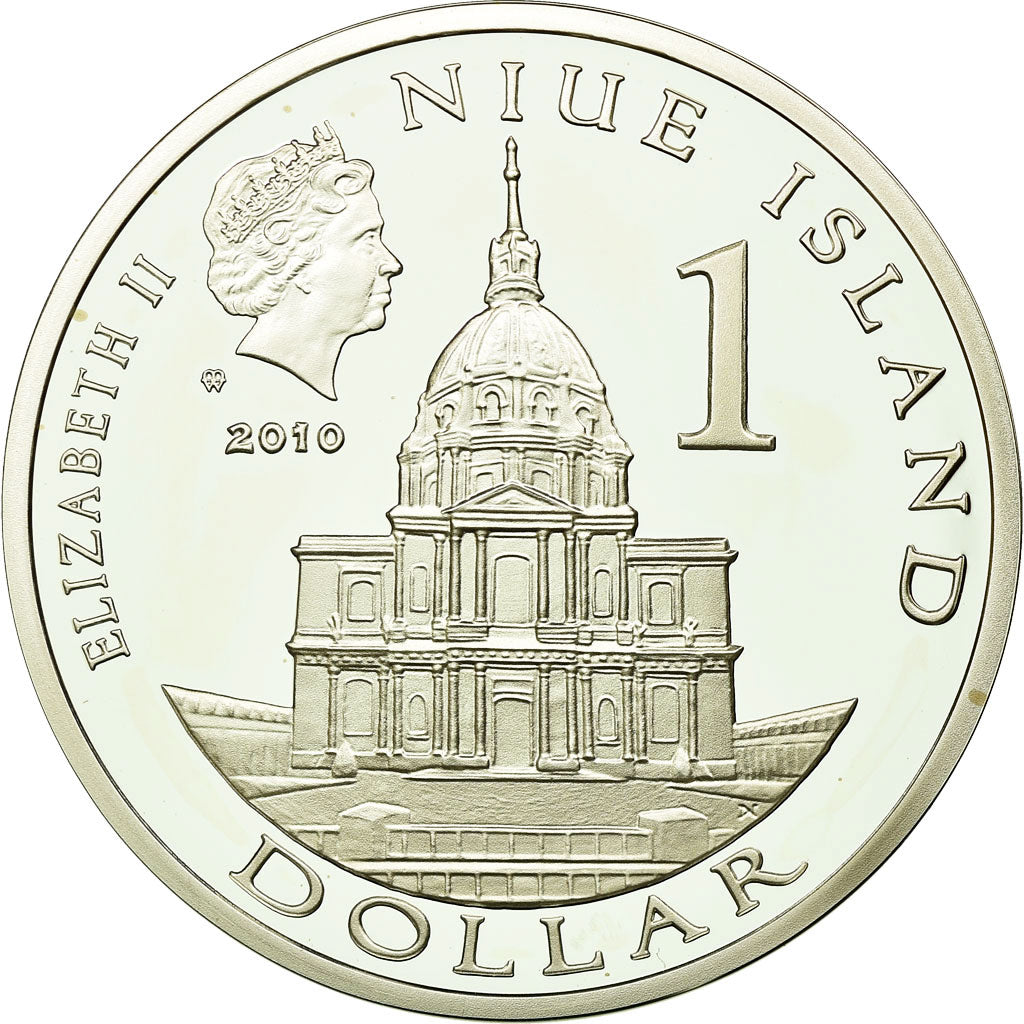 Moeda, Niuê, Elizabeth II, Napoléon Bonaparte, Dollar, 2010, New Zealand, BE
