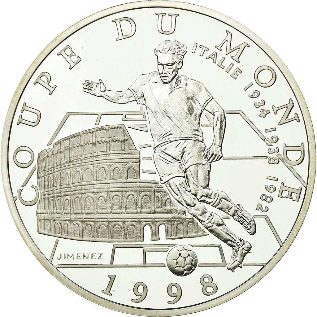 Moeda, França, Coupe du Monde - Italie, 10 Francs, 1997, Paris, BE, MS(65-70)