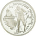Coin, France, Cross-country skier, 100 Francs, 1991, BE, MS(65-70), Silver