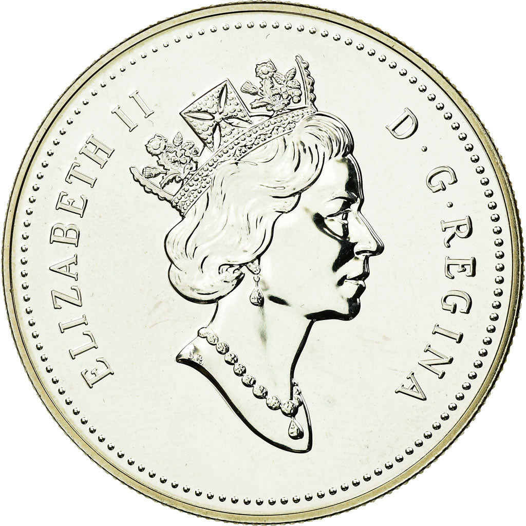 Coin, Canada, Elizabeth II, Dollar, 1991, Royal Canadian Mint, Ottawa