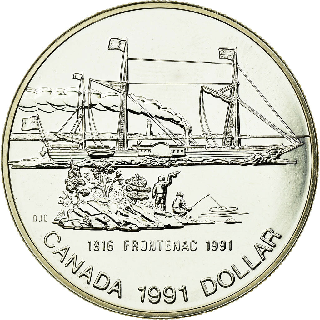 Coin, Canada, Elizabeth II, Dollar, 1991, Royal Canadian Mint, Ottawa