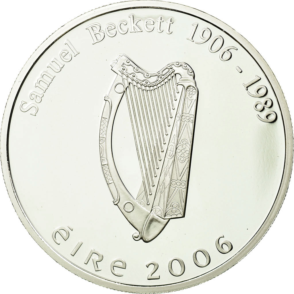 IRELAND REPUBLIC, 10 Euro, Samuel Beckett, 2006, Proof, MS(65-70), Silver, KM:45
