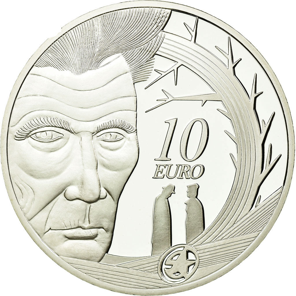 IRELAND REPUBLIC, 10 Euro, Samuel Beckett, 2006, Proof, MS(65-70), Silver, KM:45