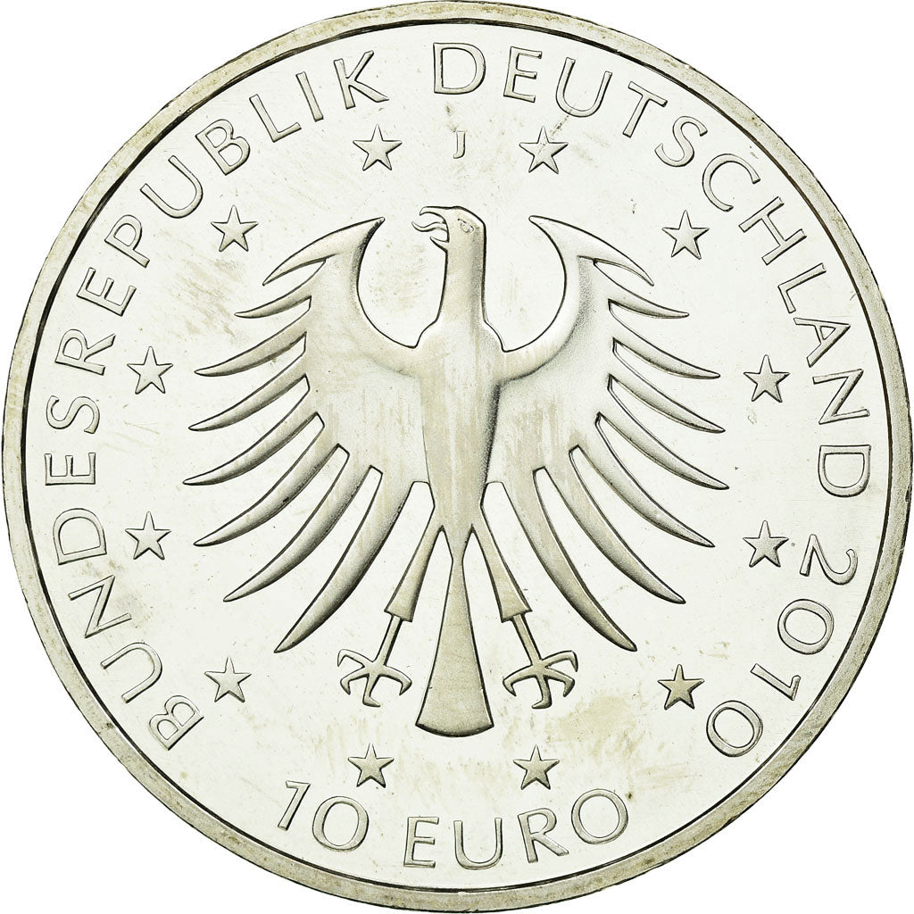 GERMANY - FEDERAL REPUBLIC, 10 Euro, Robert Schumann, 2008, Proof, MS(65-70)