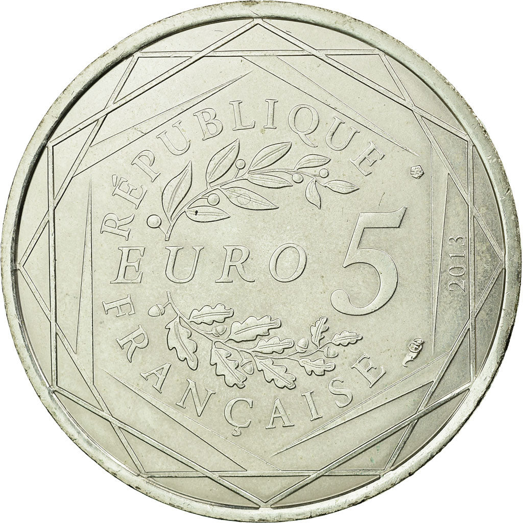 Francia, 5 Euro, Liberté, 2013, SPL-, Argento