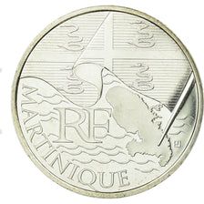 France, 10 Euro, Martinique, 2010, MS(63), Silver, Gadoury:EU399, KM:1662