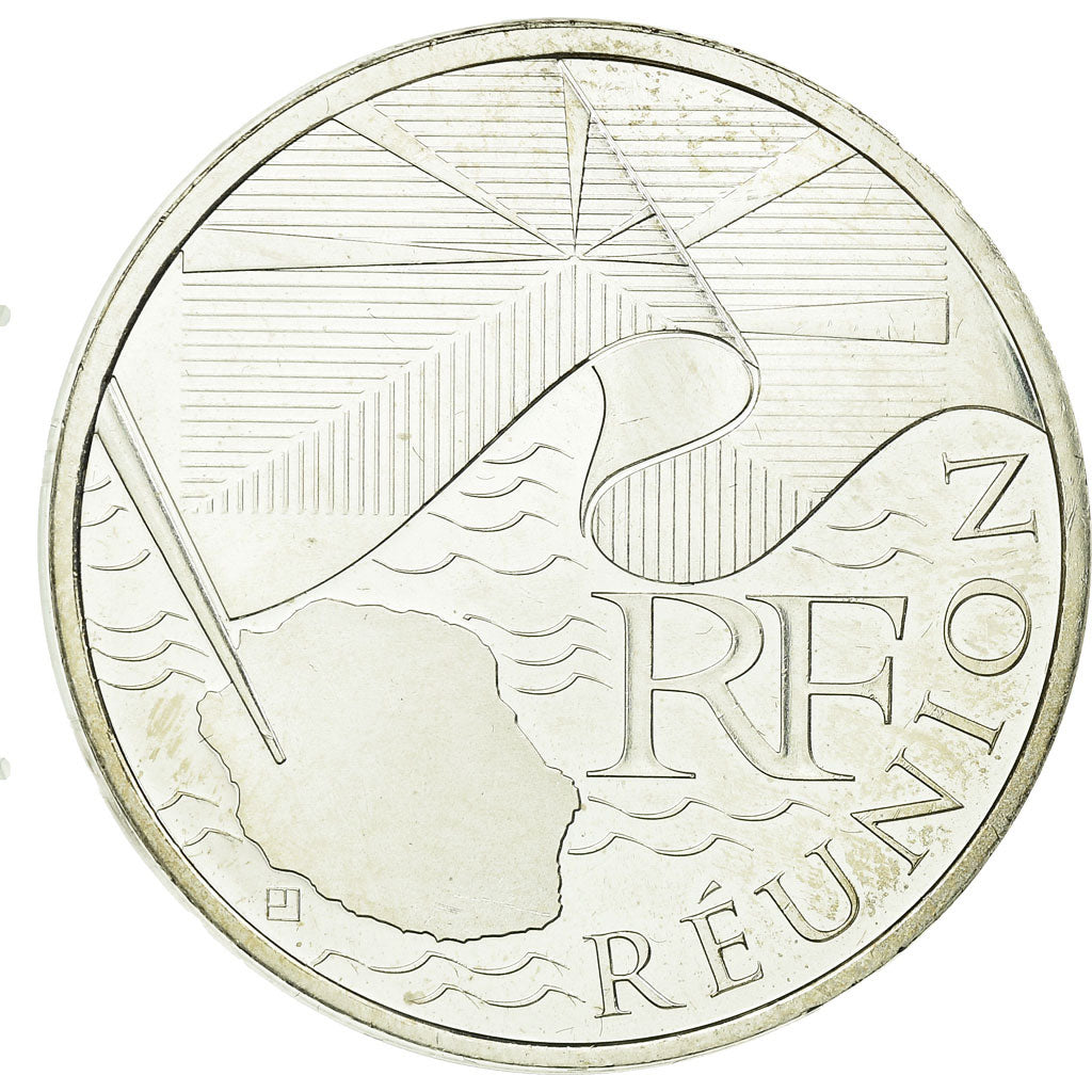 France, 10 Euro, Réunion, 2010, MS(63), Silver, Gadoury:EU399, KM:1669