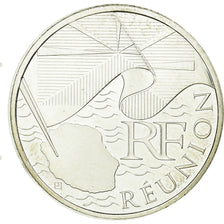 France, 10 Euro, Réunion, 2010, MS(63), Silver, Gadoury:EU399, KM:1669
