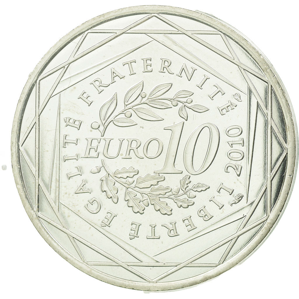 France, 10 Euro, Corse, 2010, MS(63), Silver, Gadoury:EU399, KM:1658