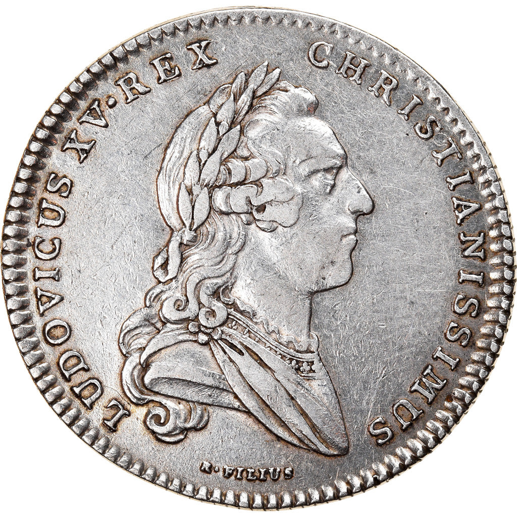 Francia, Token, Royal, Louis XV, États de Bretagne, Nantes, 1760, Röettiers