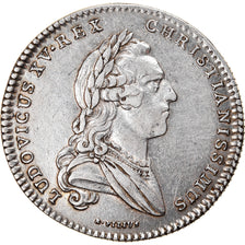 Francia, Token, Royal, Louis XV, États de Bretagne, Nantes, 1760, Röettiers
