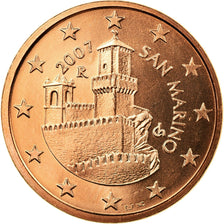 San Marino, 5 Euro Cent, 2007, MS(65-70), Copper Plated Steel, KM:442