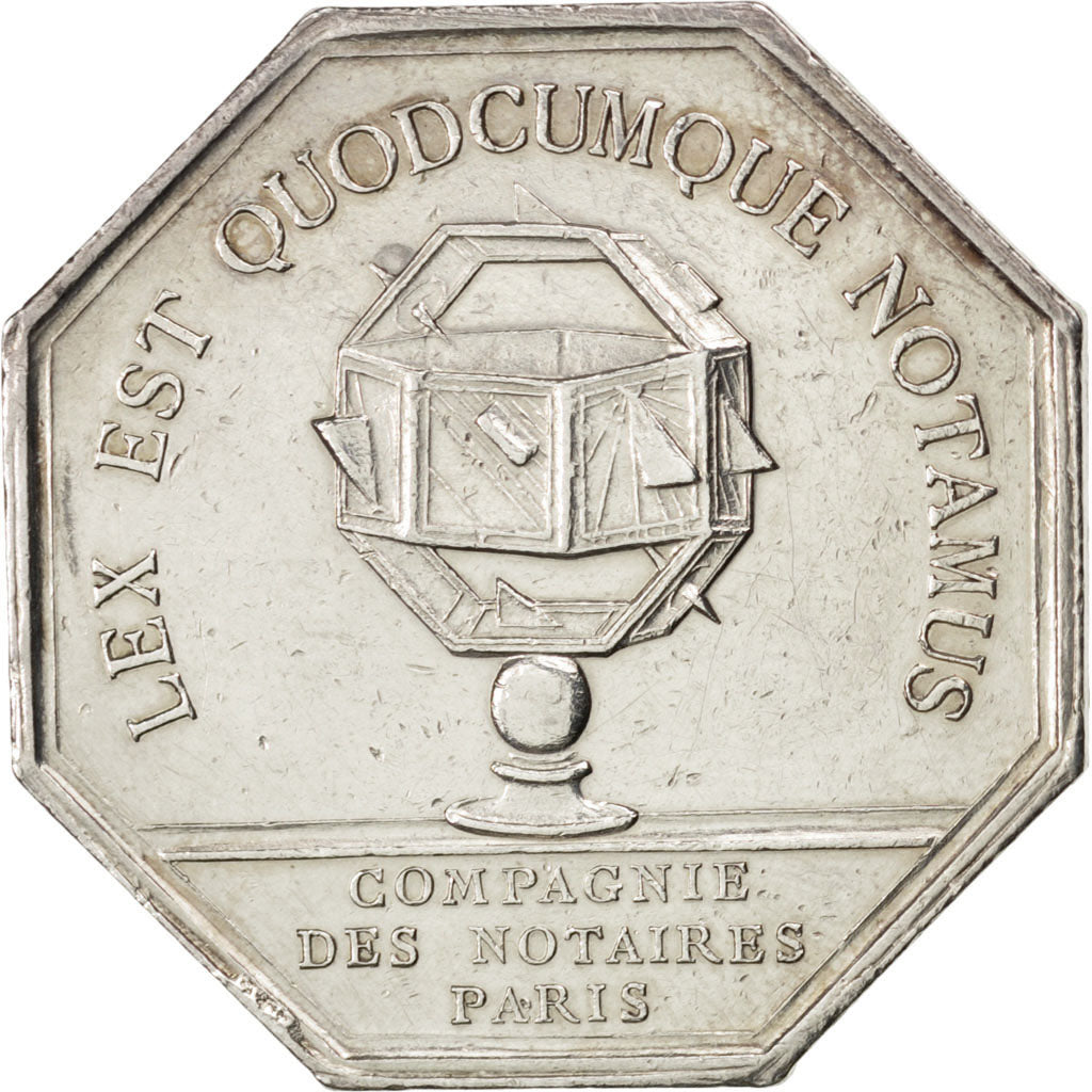 France, Token, Notary, AU(50-53), Silver, Lerouge:321