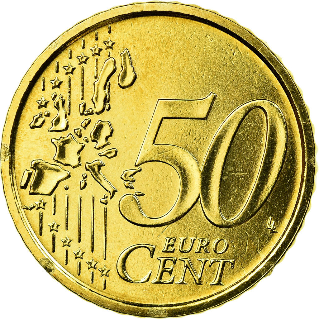 San Marino, 50 Euro Cent, 2007, MS(65-70), Brass, KM:445
