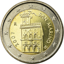 San Marino, 2 Euro, 2007, AU(55-58), Bi-Metallic, KM:447