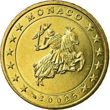 Monaco, 50 Euro Cent, 2002, MS(65-70), Mosiądz, KM:172