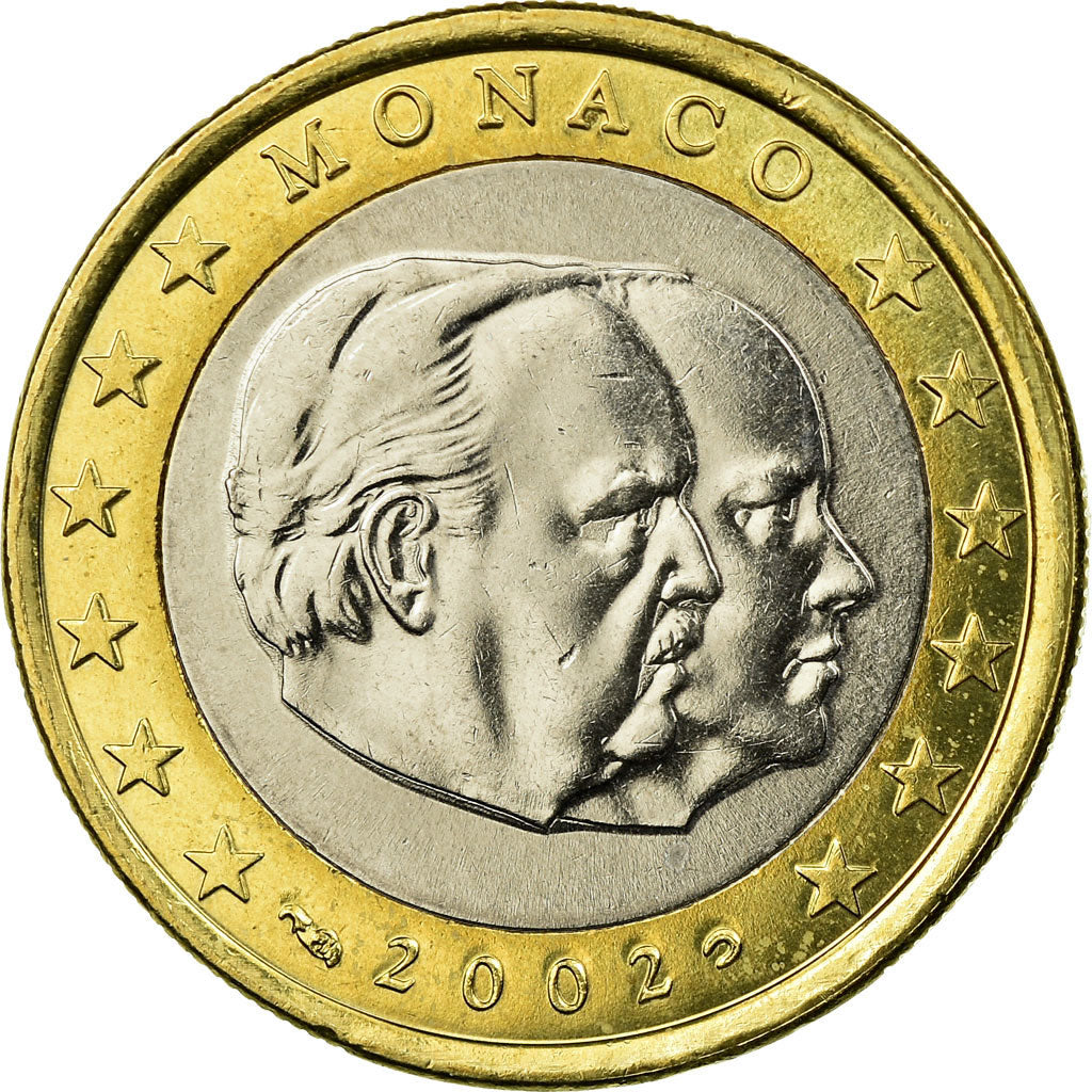 Monaco, Euro, 2002, MS(65-70), Bi-Metallic, KM:173