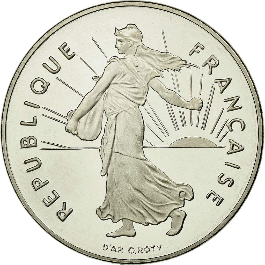 Moeda, França, Semeuse, Franc, 2001, Paris, BE, MS(65-70), Níquel, KM:925.2