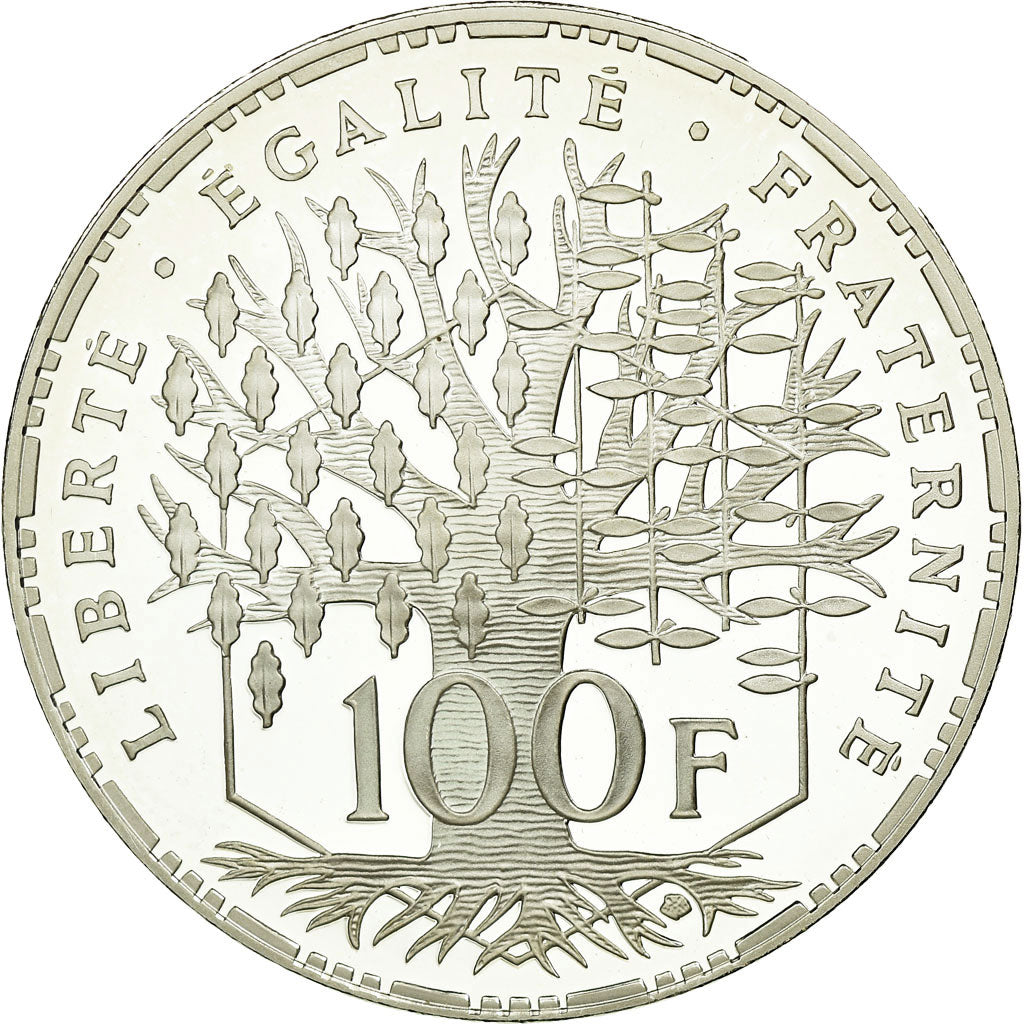 Moneta, Francja, 100 Francs, 2001, BE, MS(65-70), Srebro, Gadoury:898a