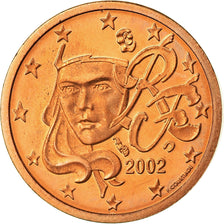 France, Euro Cent, 2002, BE, FDC, Copper Plated Steel, KM:1282