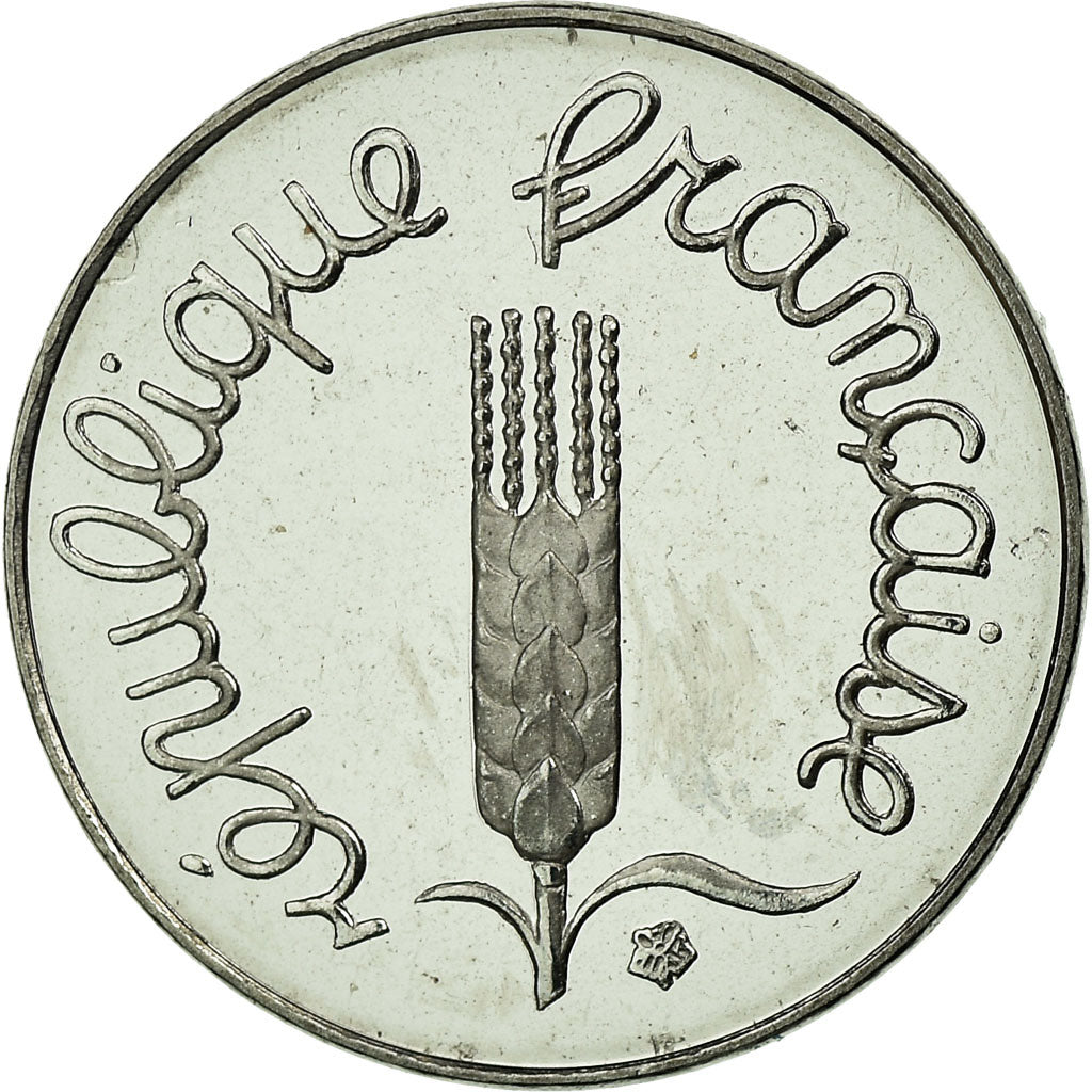 Moeda, França, Épi, Centime, 1997, Paris, BE, MS(65-70), Aço Inoxidável