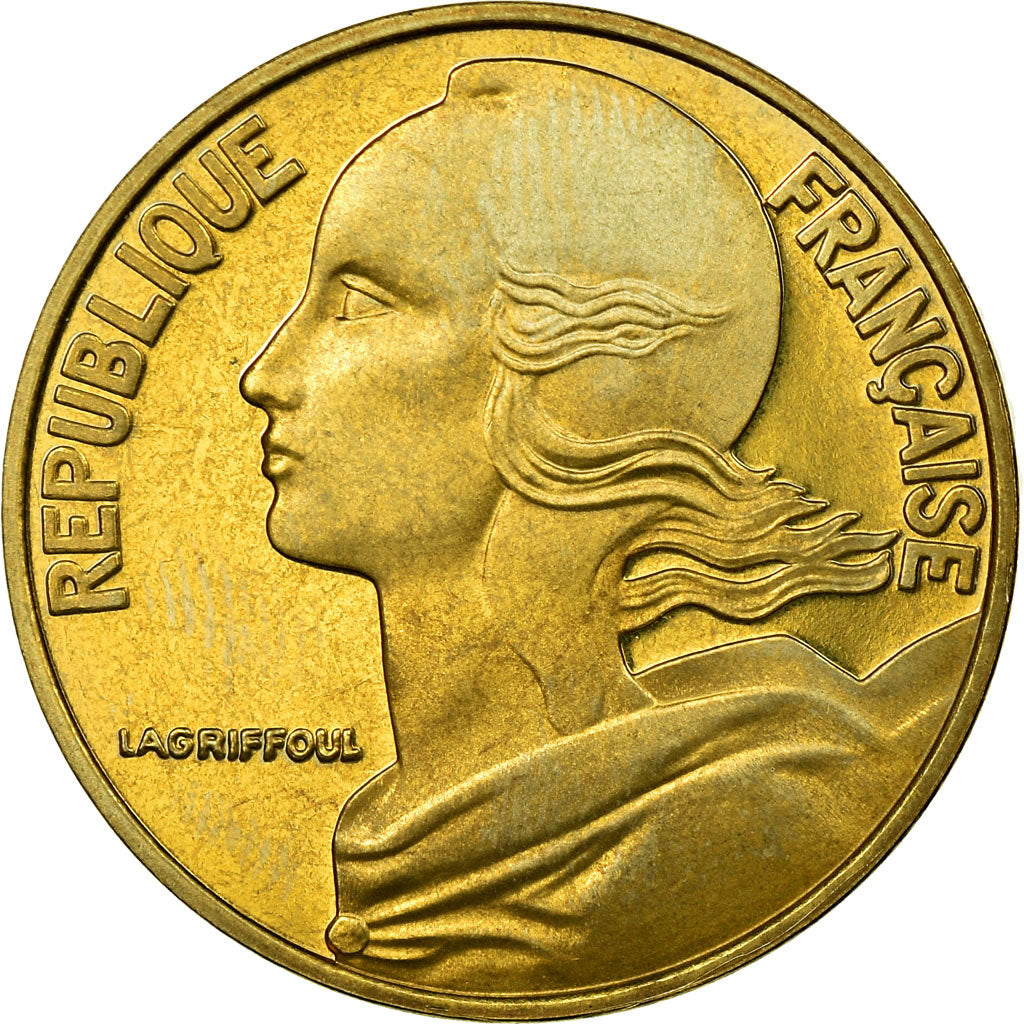 Moeda, França, Marianne, 20 Centimes, 1997, Paris, BE, MS(65-70)