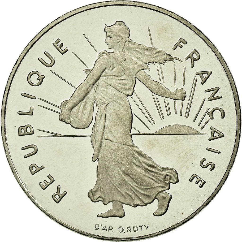 Coin, France, Semeuse, Franc, 1997, Paris, MS(65-70), Nickel, KM:925.2