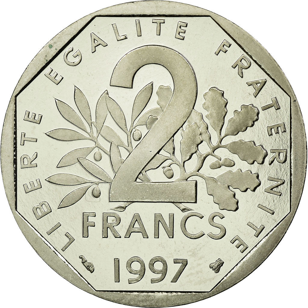 Coin, France, Semeuse, 2 Francs, 1997, Paris, BE, MS(65-70), Nickel, KM:942.2