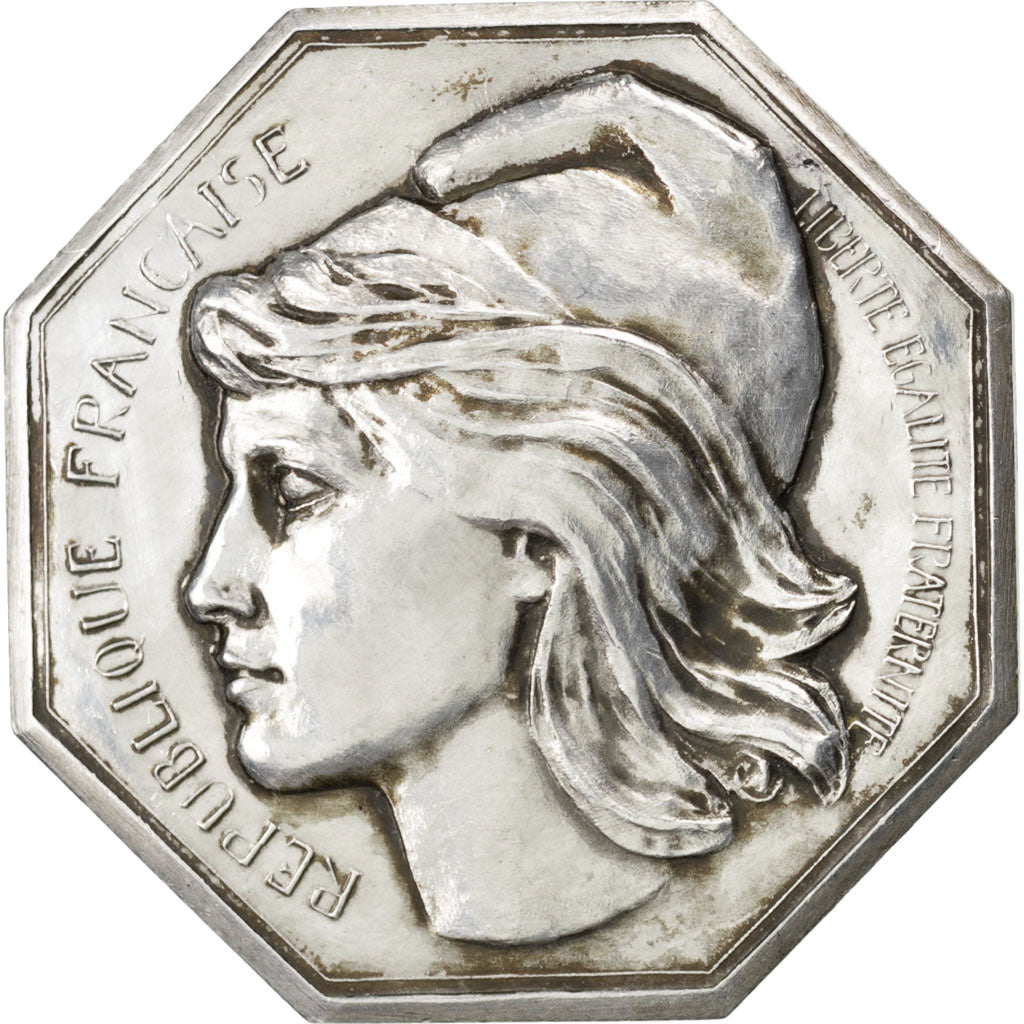 France, Notary, Token, AU(55-58), Silvered bronze, Lerouge #323, 16.08