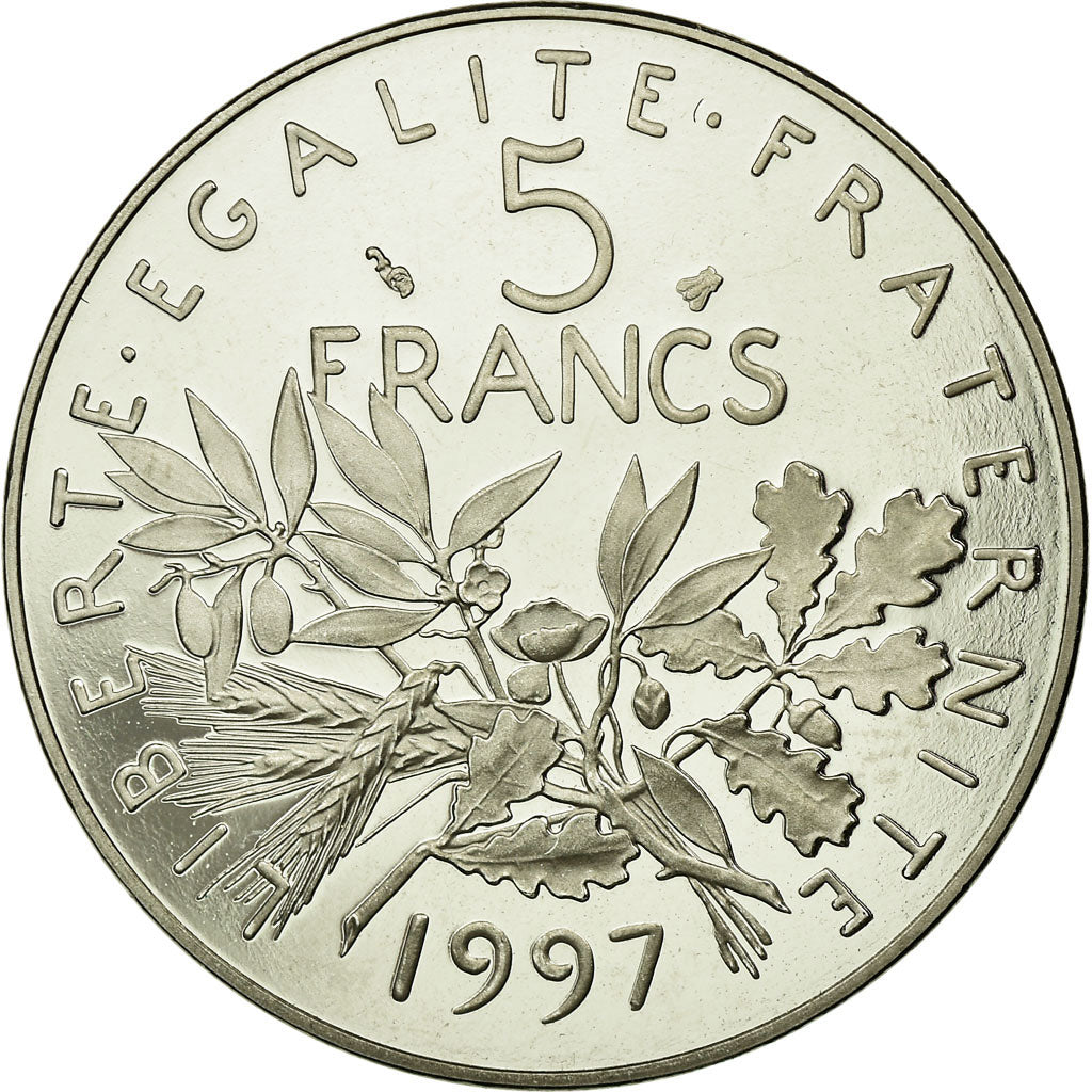 Coin, France, Semeuse, 5 Francs, 1997, Paris, BE, MS(65-70), Nickel Clad