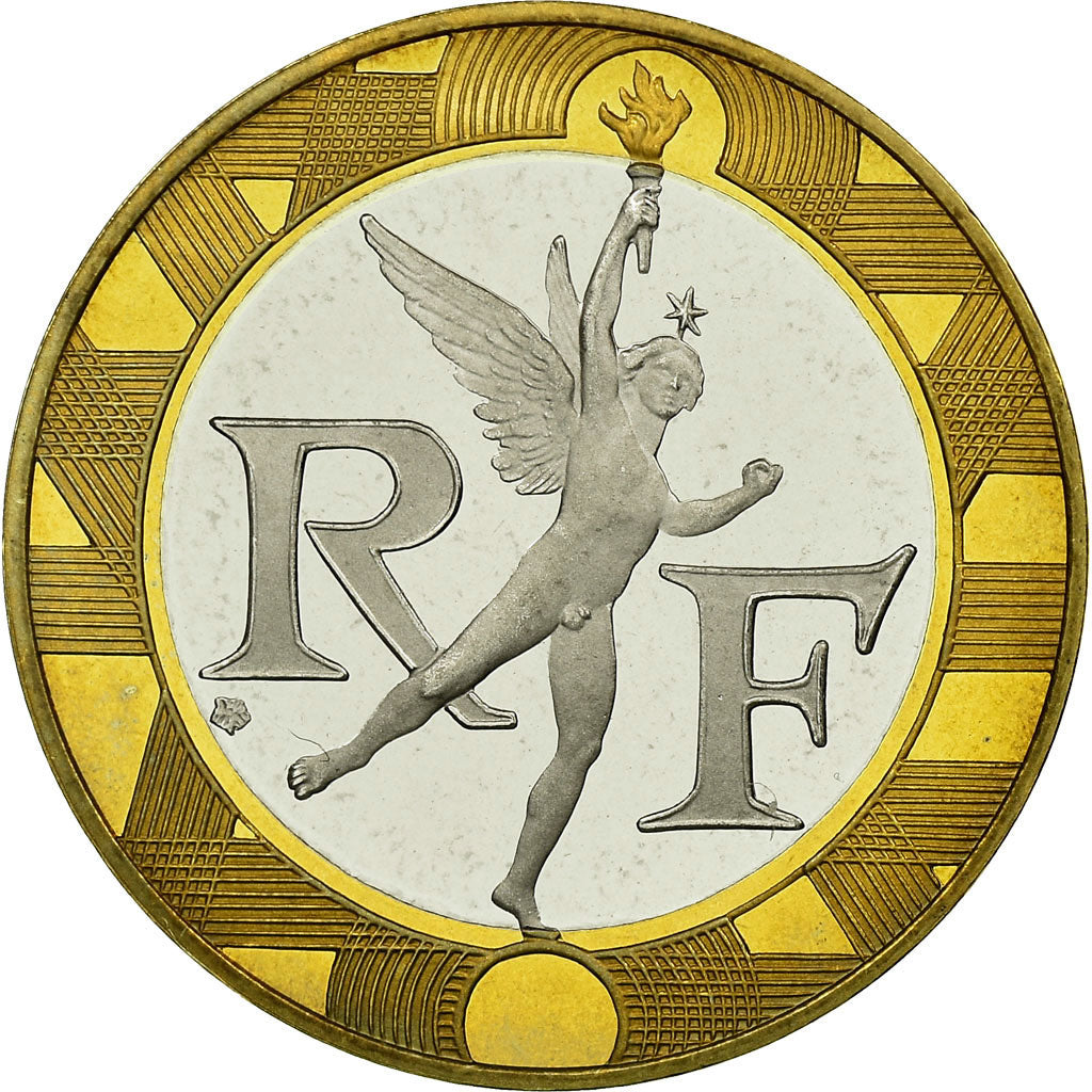 Munten, Frankrijk, Génie, 10 Francs, 1997, Paris, BE, FDC, Aluminum-Bronze