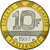 Moeda, França, Génie, 10 Francs, 1997, Paris, BE, MS(65-70), Alumínio-Bronze