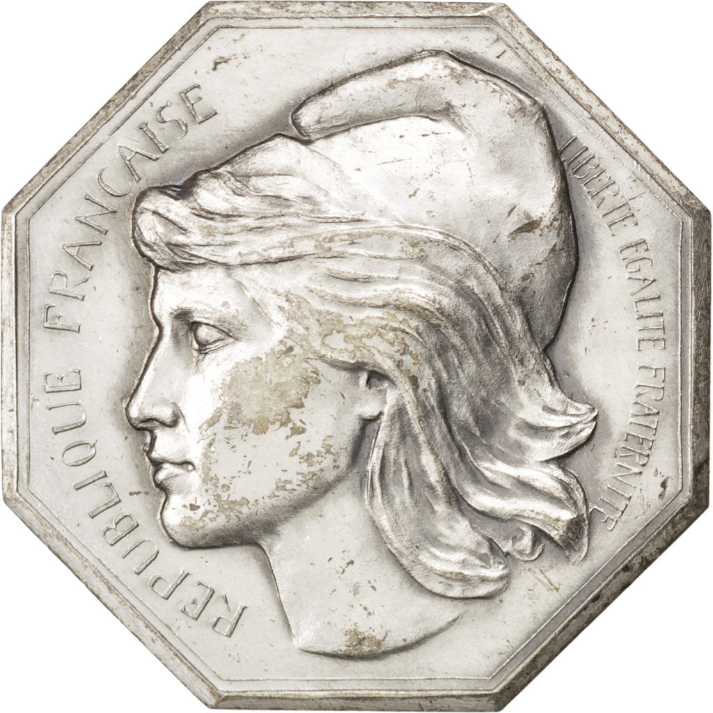 France, Notary, Token, AU(50-53), Silvered bronze, Lerouge #323, 16.23