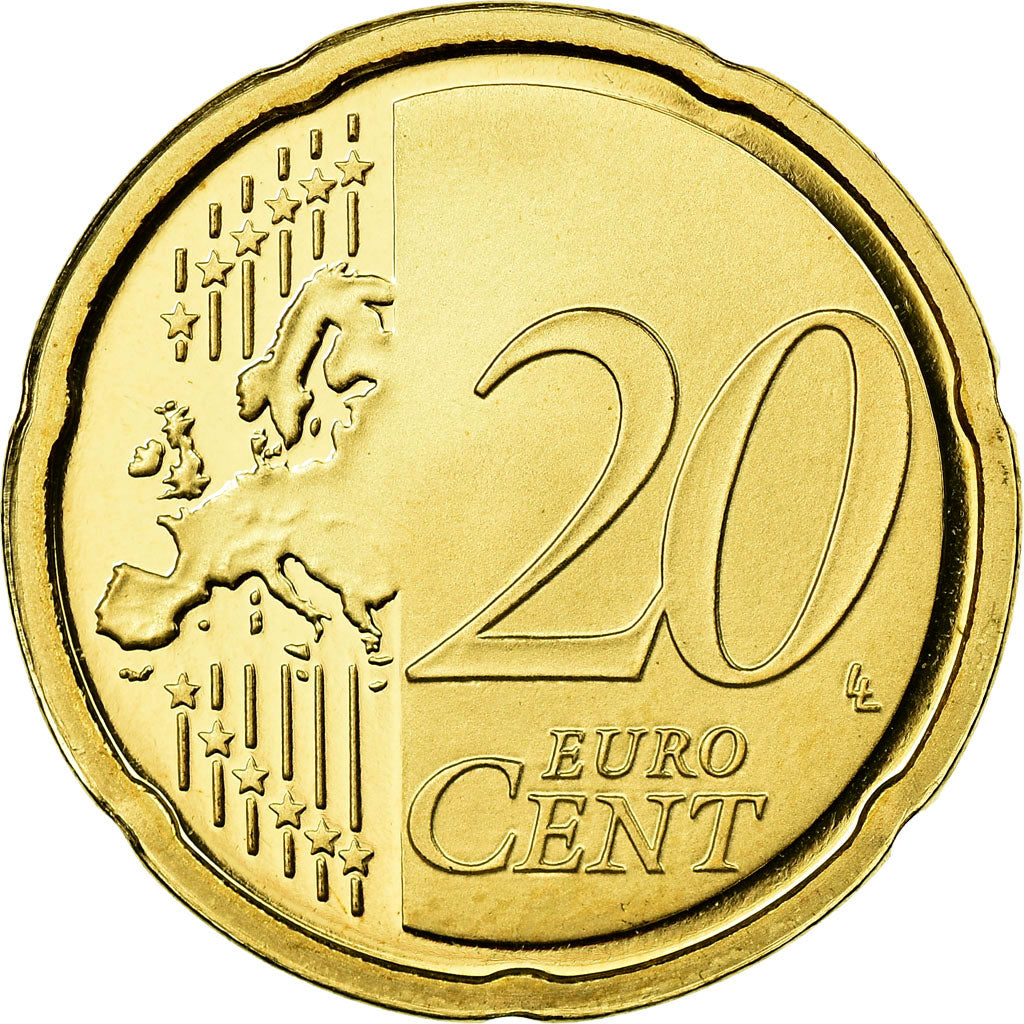 San Marino, 20 Euro Cent, 2008, Proof, FDC, Latón, KM:483
